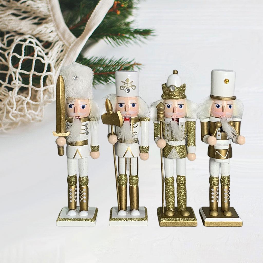 Nutcracker Figurine - 4 шт. фигурки Щелкунчиков, 18 см,