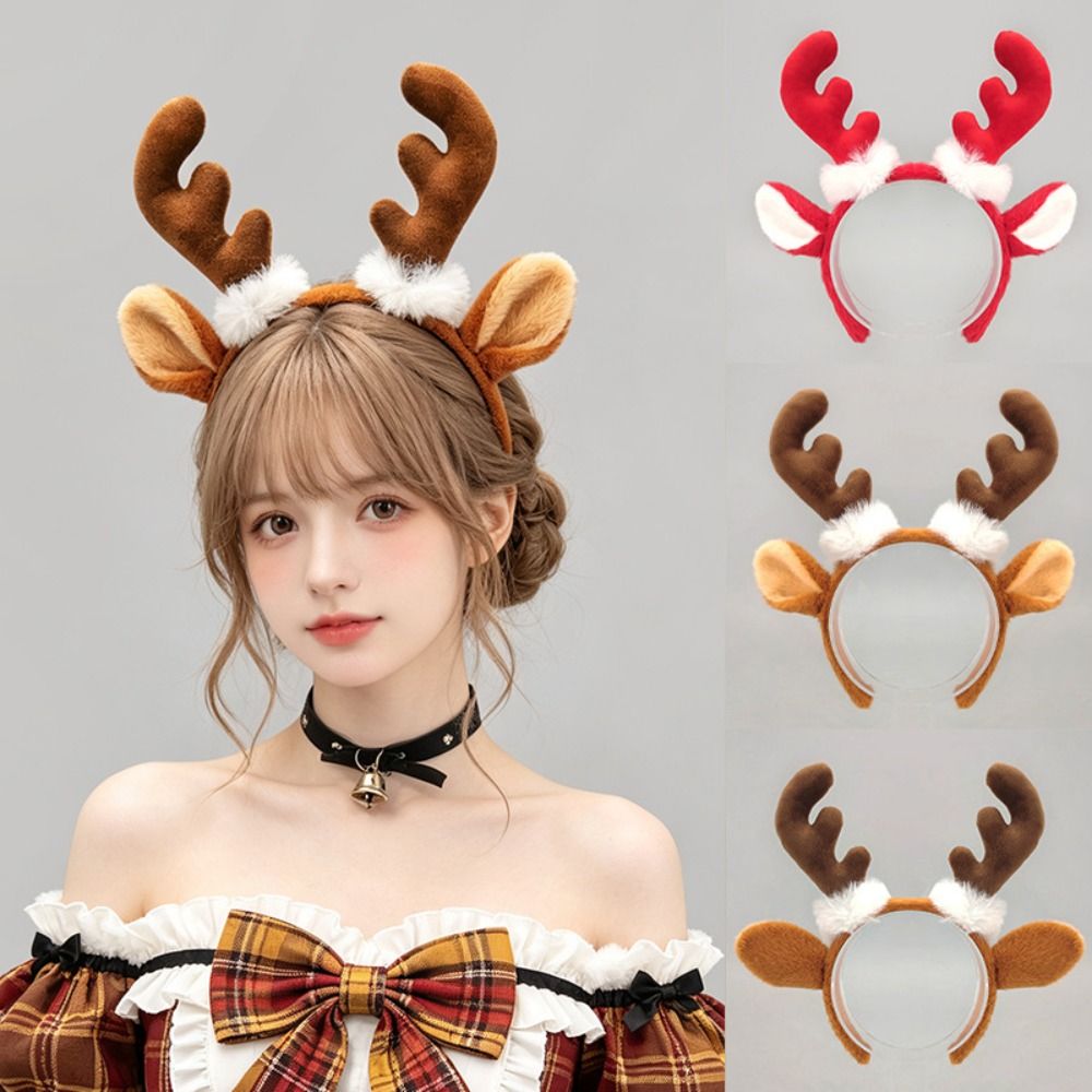Reindeer Antlers Headband - Милый рождественский головной убор с рогами