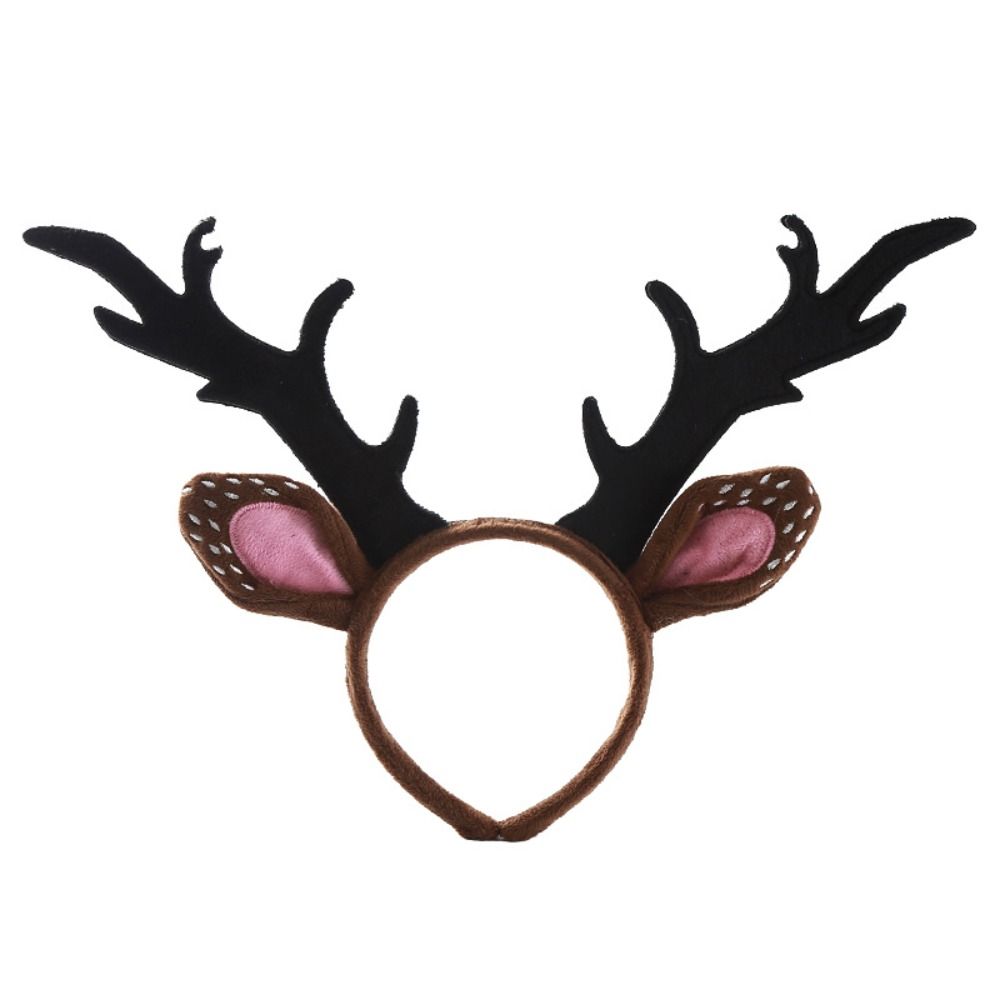 Reindeer Antlers Headband - Модный блестящий рождественский ободок с оленьими
