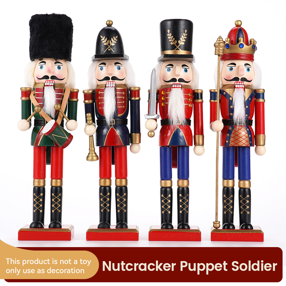 Nutcracker Figurine - 30 см деревянный Щелкунчик, орнамент, фигурка