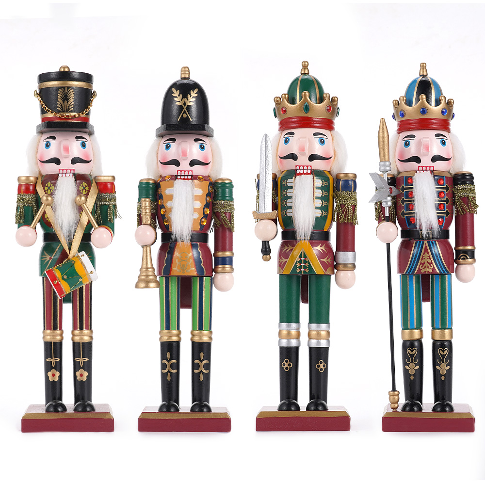 Nutcracker Figurine - Деревянный гайковёр, 30 см, рождественские украшения,
