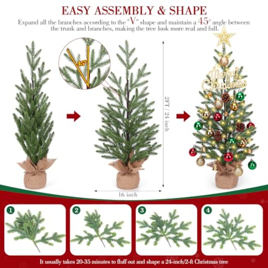 Миниатюрная новогодняя елка 2F – обзор и цена Christmas Tree Artificial