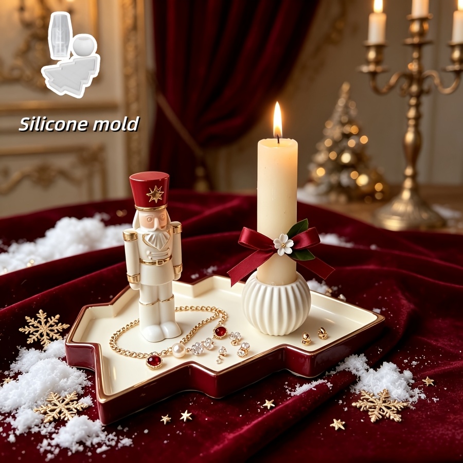 3 шт. силиконовых форм в виде  – обзор и цена Nutcracker Figurine