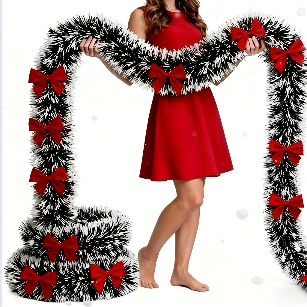 Искусственная рождественская г – обзор и цена Tinsel Garland Decoration