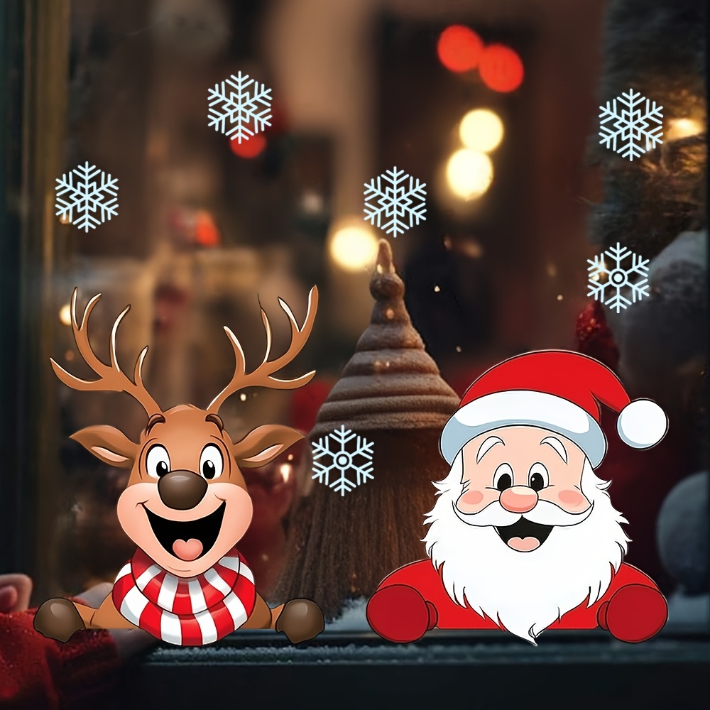 Рождественские наклейки на окн – обзор и цена Snowflake Window Decal