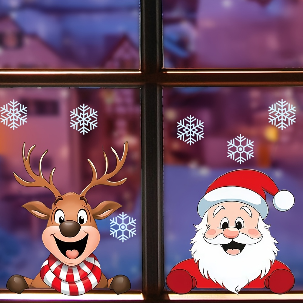 Рождественские наклейки на окн – обзор и цена Snowflake Window Decal