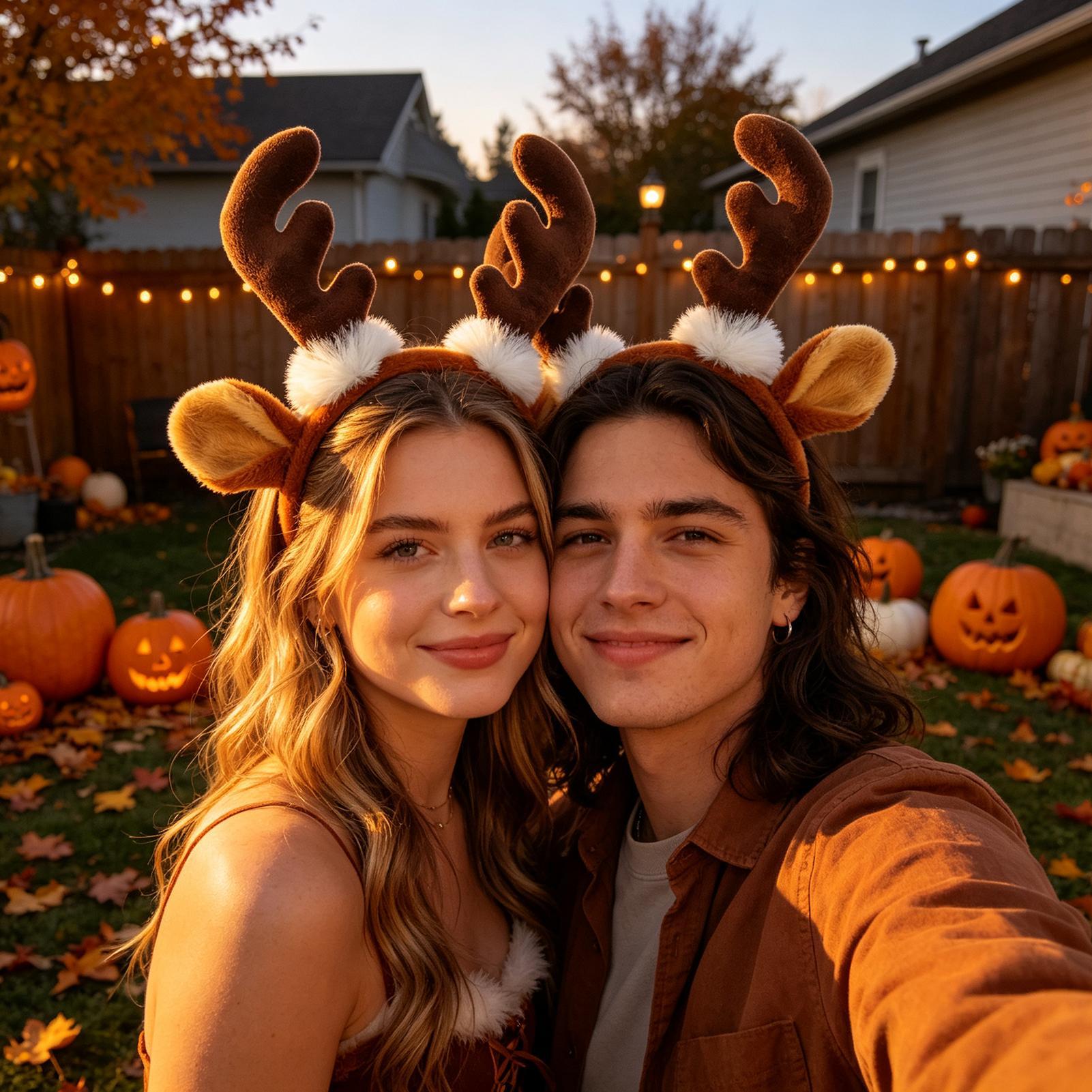 Рождественский ободок с оленьи – обзор и цена Reindeer Antlers Headband